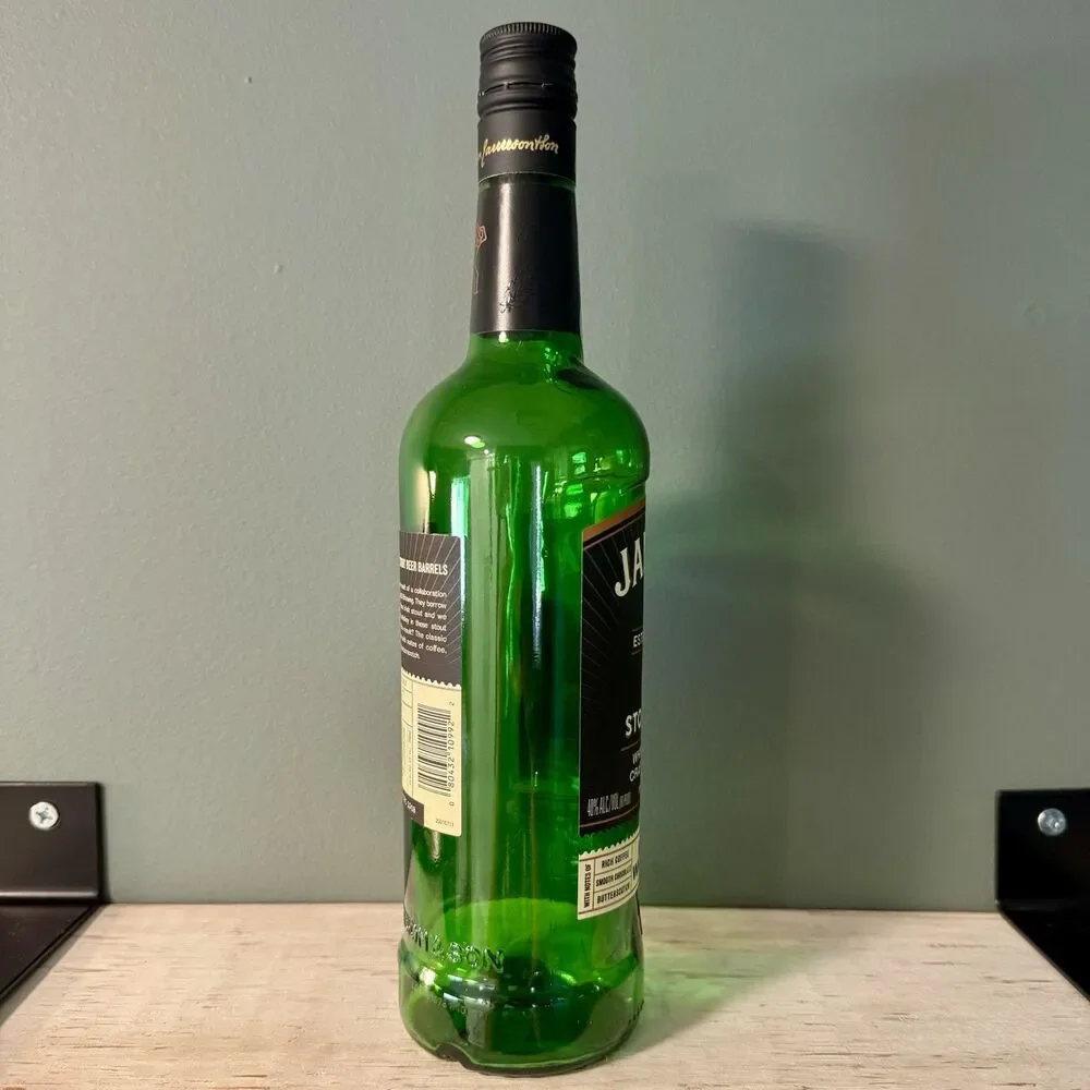 Jameson Stout Edition Whiskey Empty Liquor Alcohol Bottle | Crafts Upcycle Art